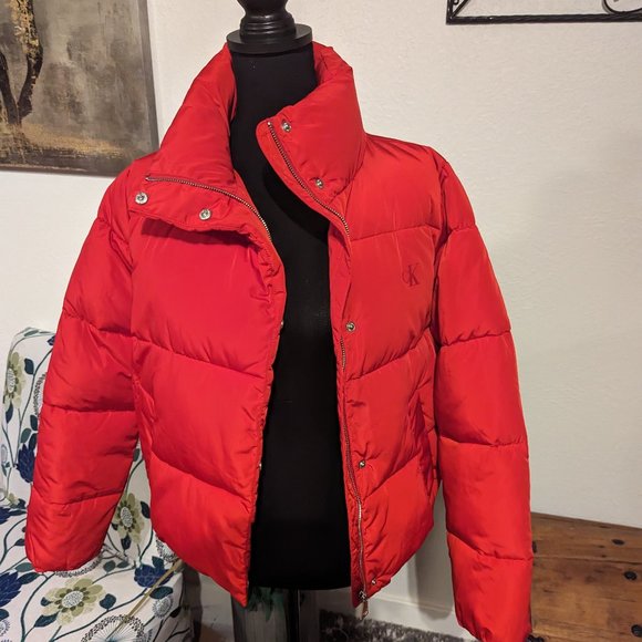 Calvin Klein Jackets & Blazers - Vintage Red Calvin Klien Puffer Jacket